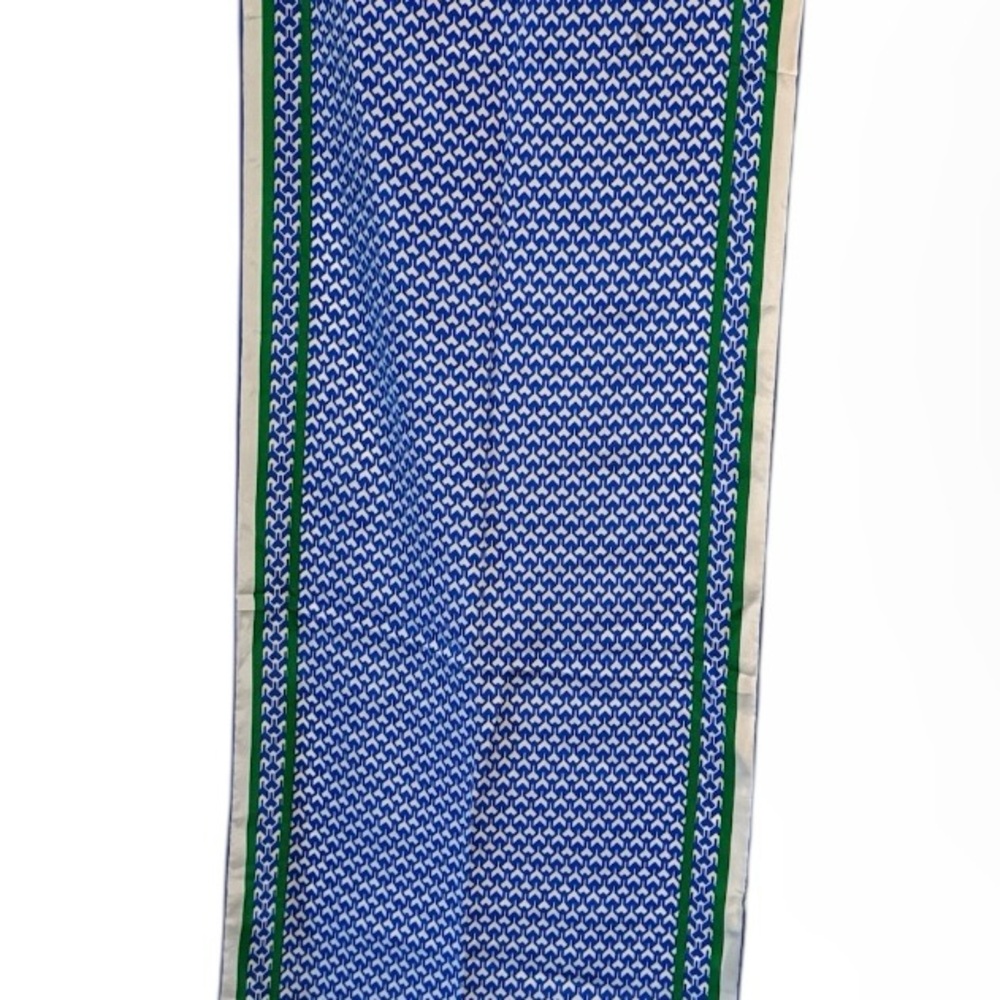 YSL Blue Patterned scarf - Picture 4 of 4